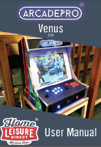 ArcadePro Venus 2391 Bartop Arcade Machine - Manual Thumbnail